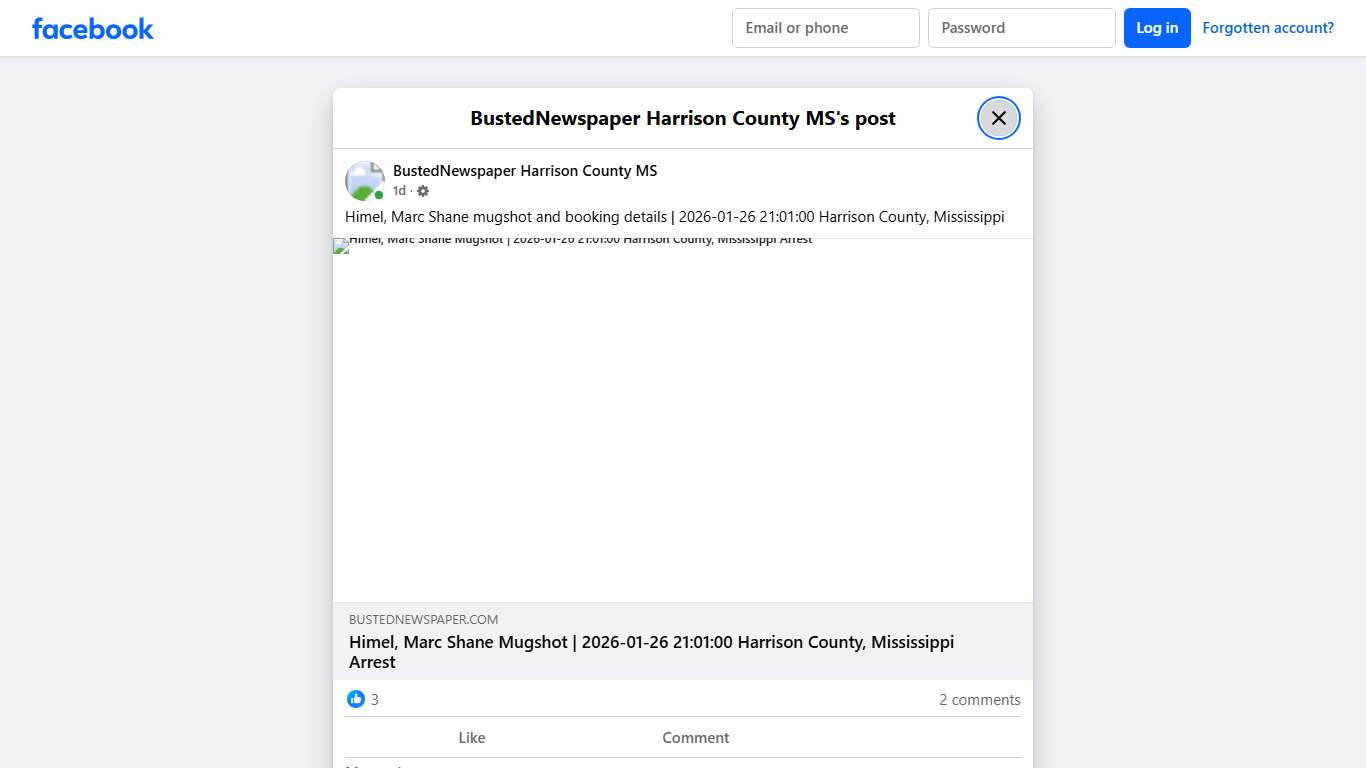 Himel, Marc Shane... - BustedNewspaper Harrison County MS Facebook